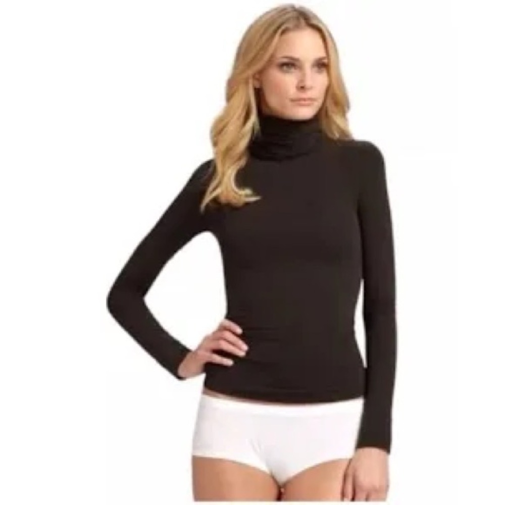 Spanx On Top And In Control Classic Turtleneck Bittersweet NWT Shaping Smoothing